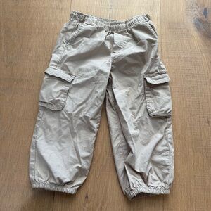 H&M Kids Tan Cargo Parachute Pants